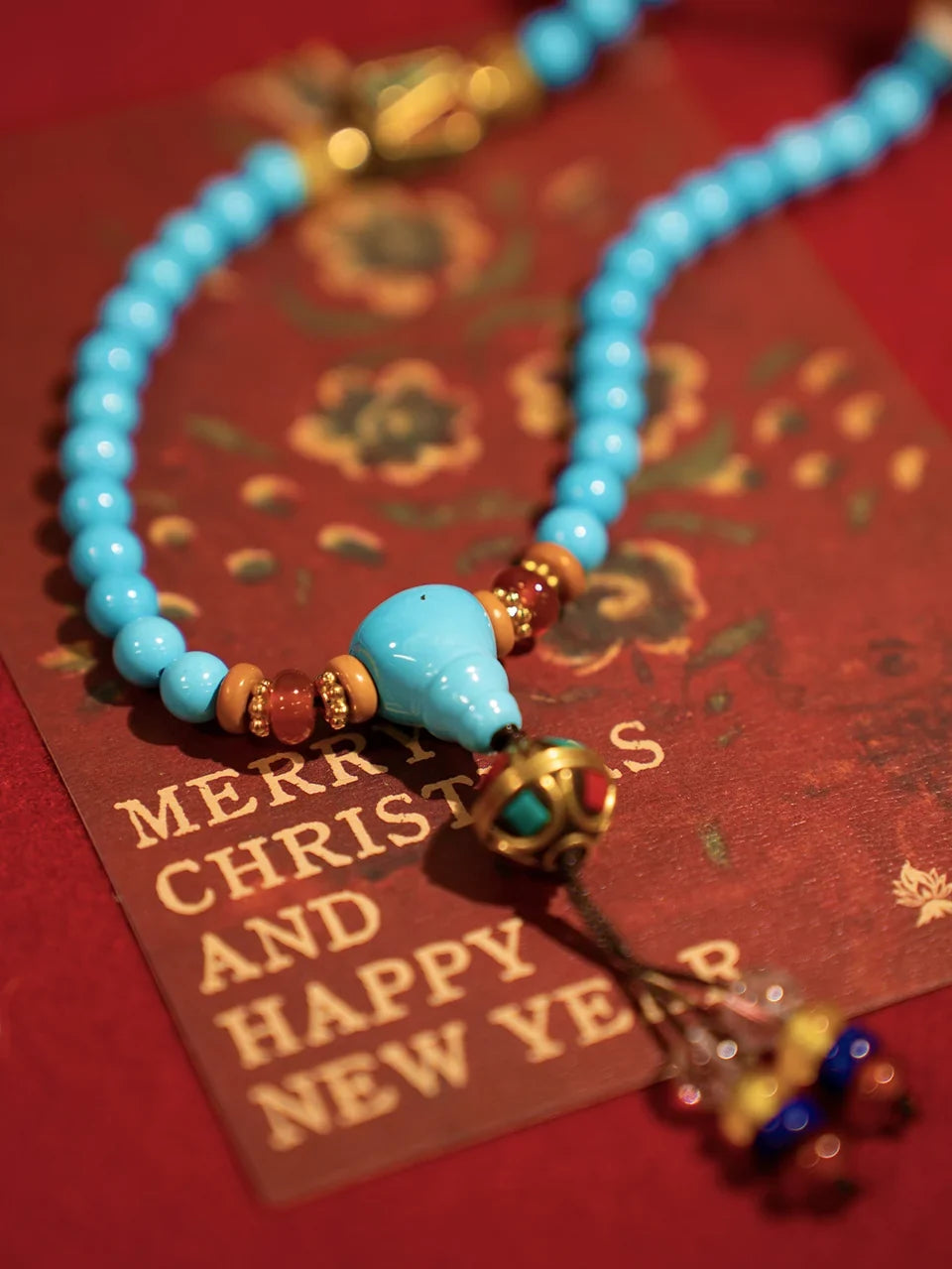 108 Bead Turquoise Agate Mala Necklace