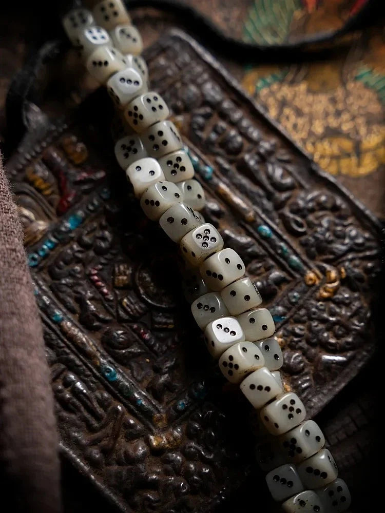 108 Camel Bone Yak Bone Dzi Mala Necklace