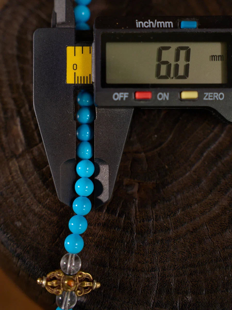 108 Bead Turquoise Agate Mala Necklace