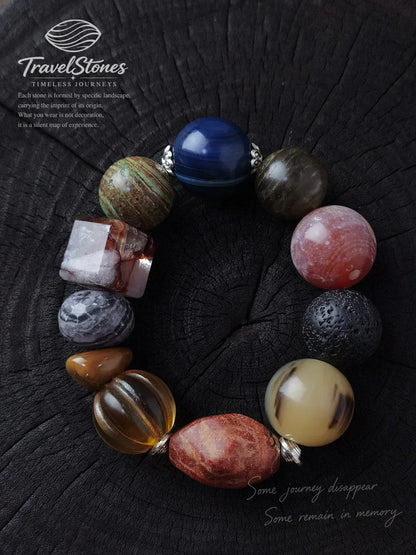 Memory of Earth: Elemental Crystal & Agate Harmony Bracelet