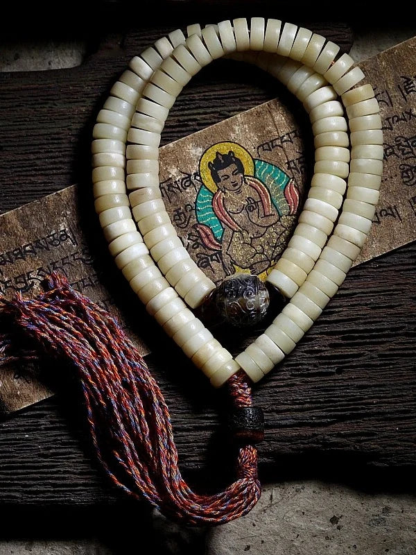 Meditation Beads with Living Patina for Mindful Grounding & Primal Protection