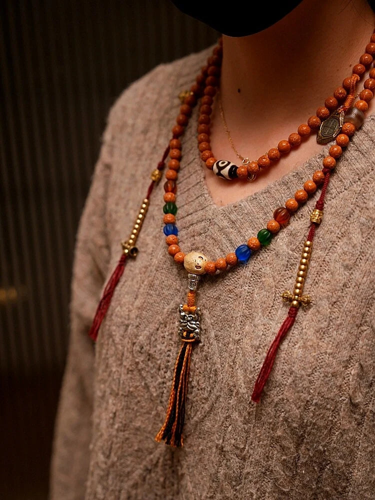 Bodhi Seed and Agate Harmony Bracelet | Wisdom, Peace, and Strong Connections