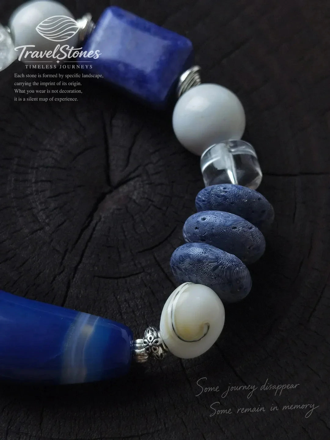 The Blue Lighthouse: Raw Crystal Energy Bracelet