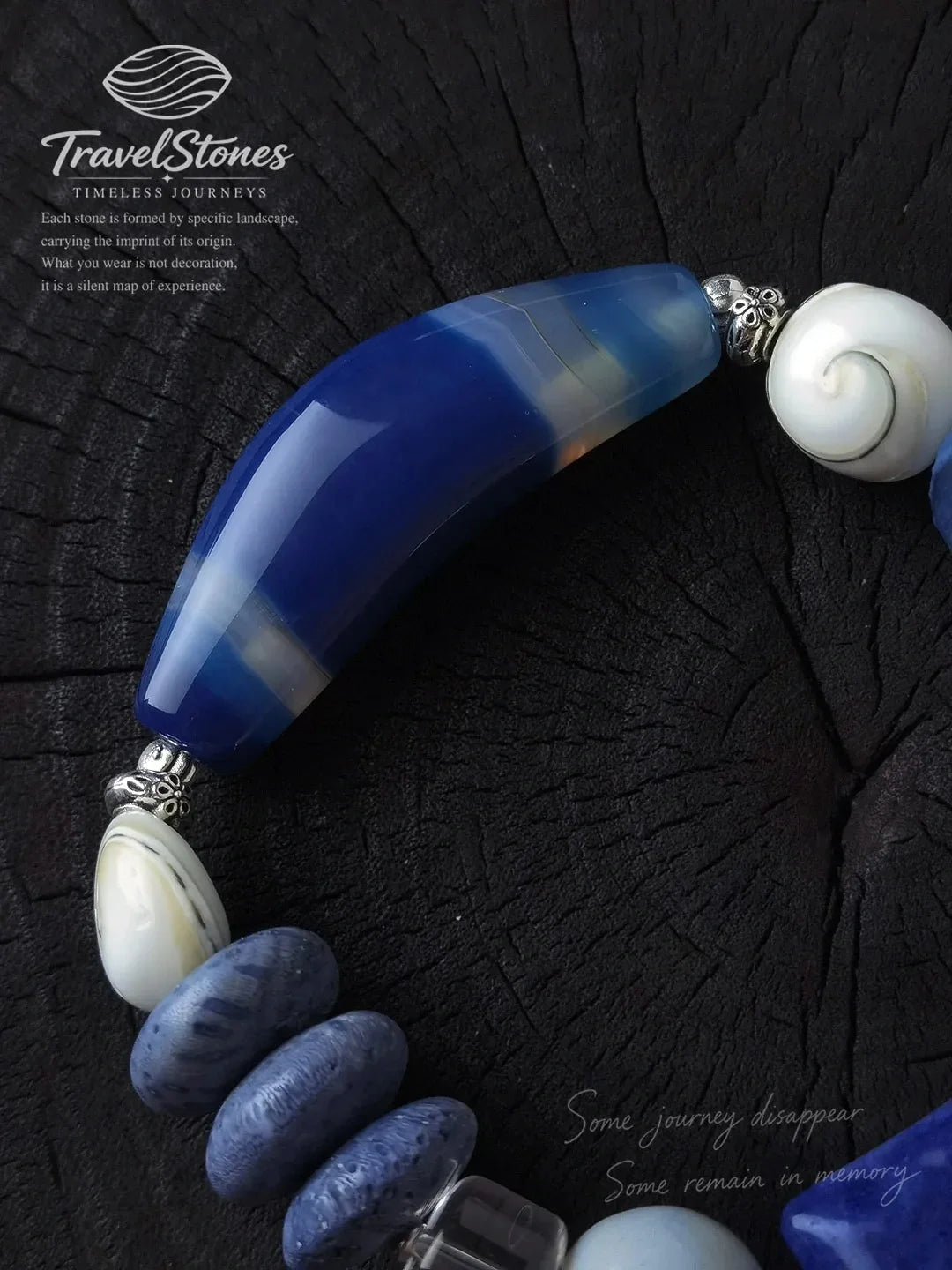 The Blue Lighthouse: Raw Crystal Energy Bracelet