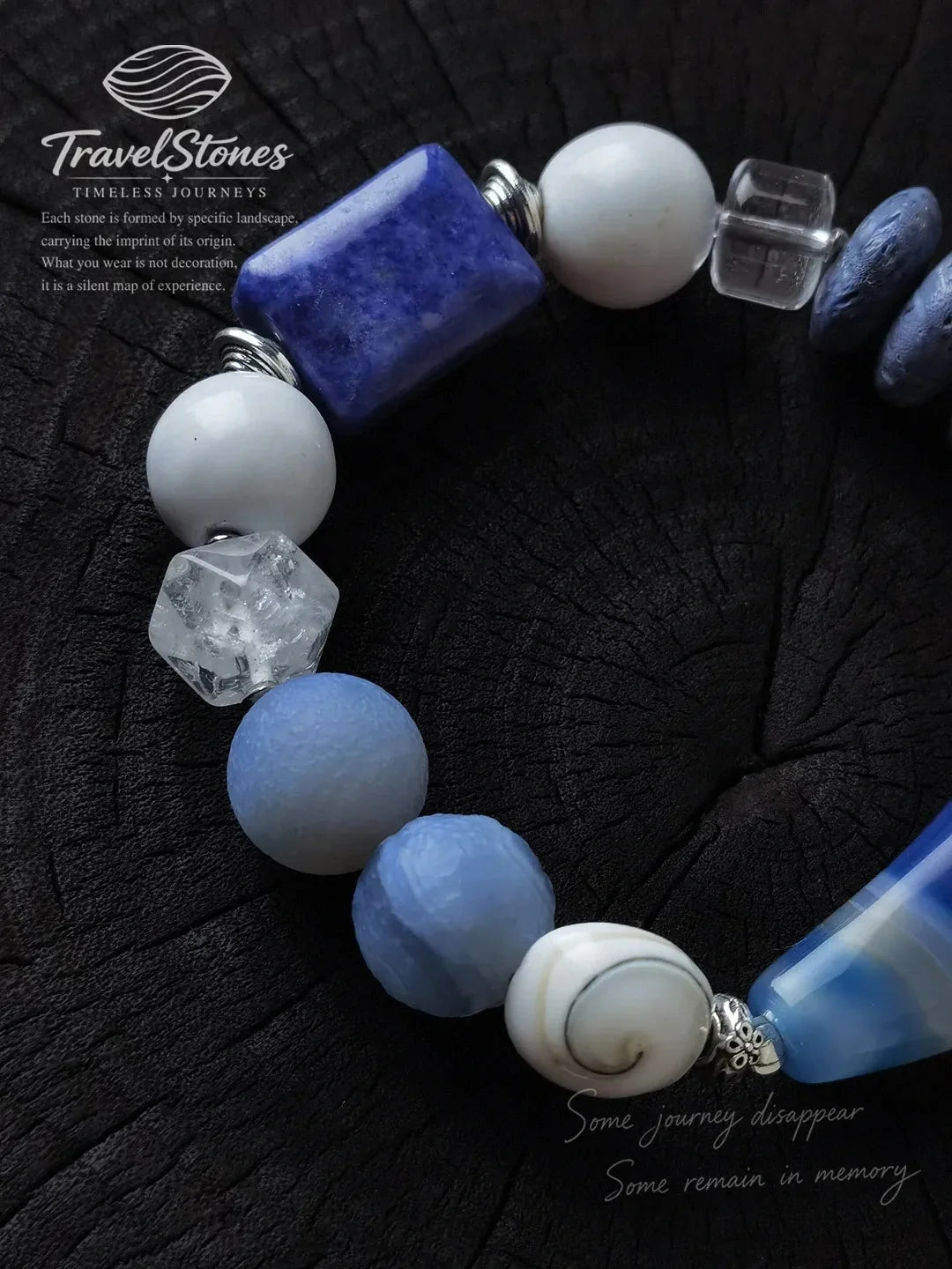 The Blue Lighthouse: Raw Crystal Energy Bracelet