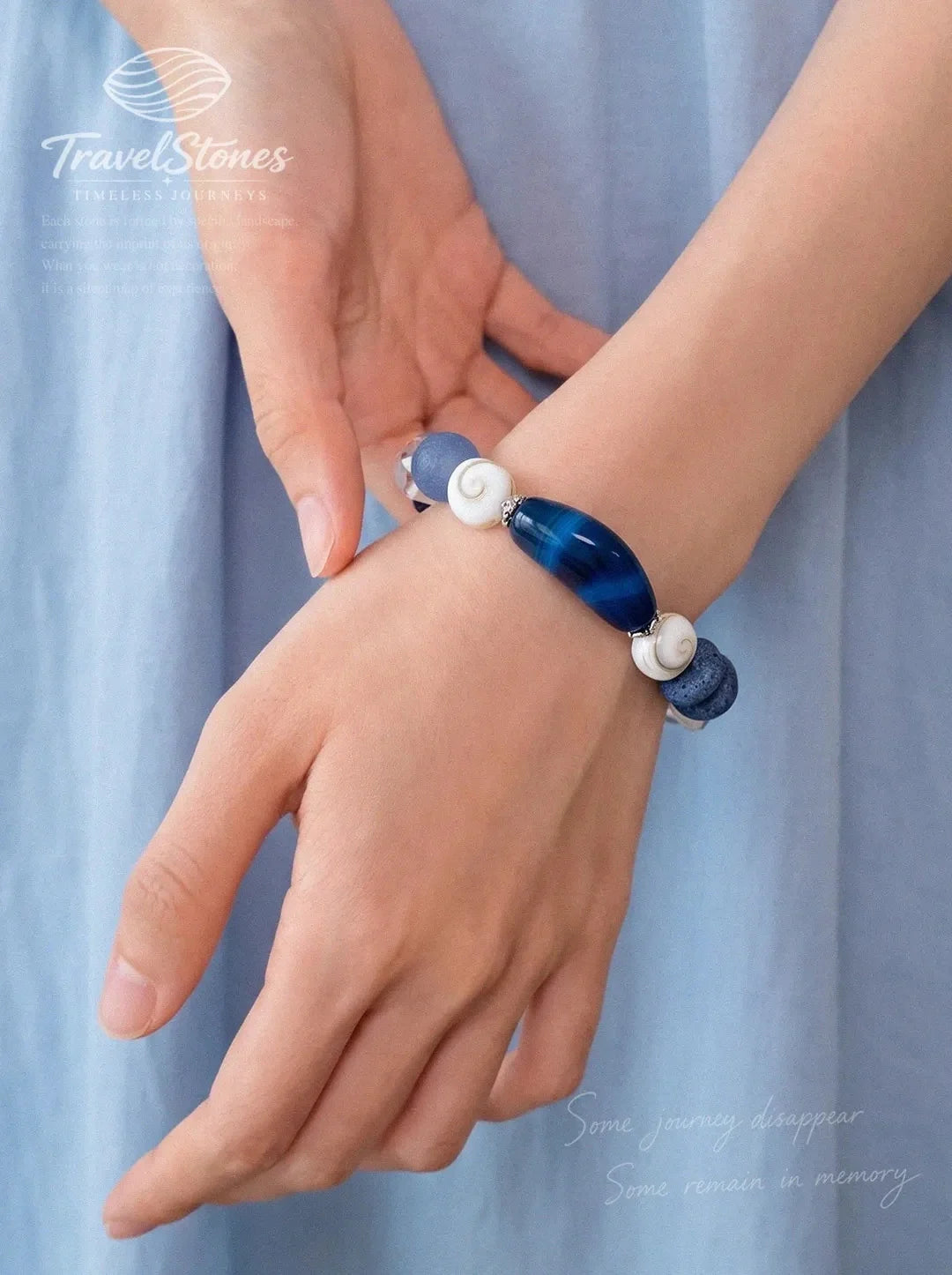 The Blue Lighthouse: Raw Crystal Energy Bracelet