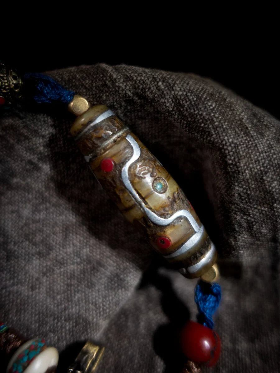 Sacred Dzi Tibetan Protection Bracelet