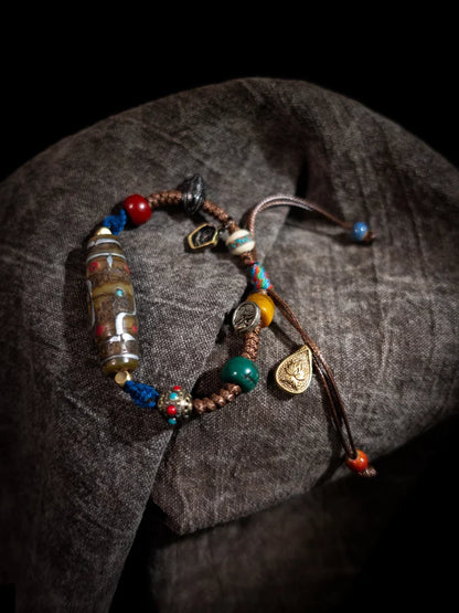 Sacred Dzi Tibetan Protection Bracelet
