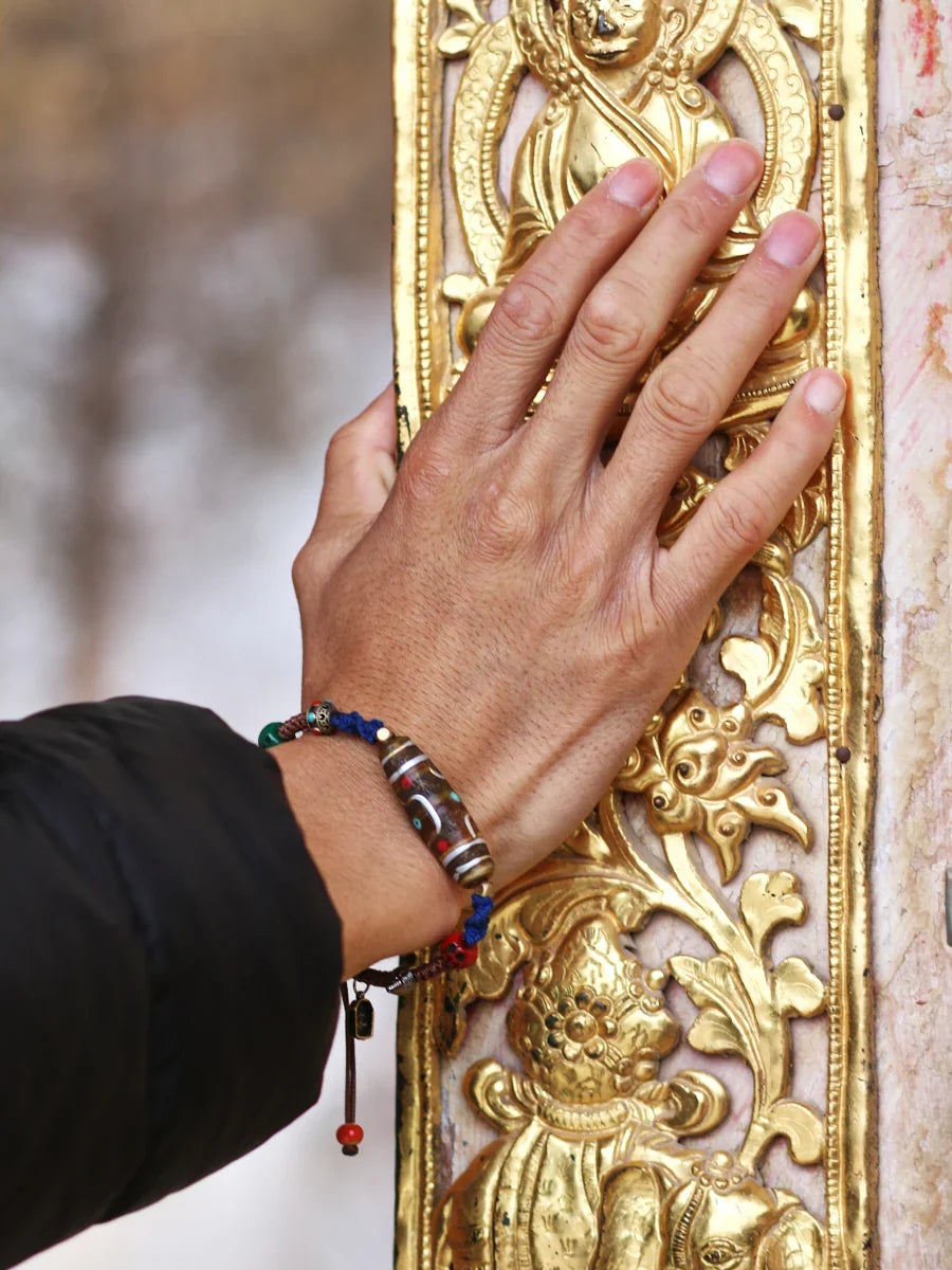 Sacred Dzi Tibetan Protection Bracelet